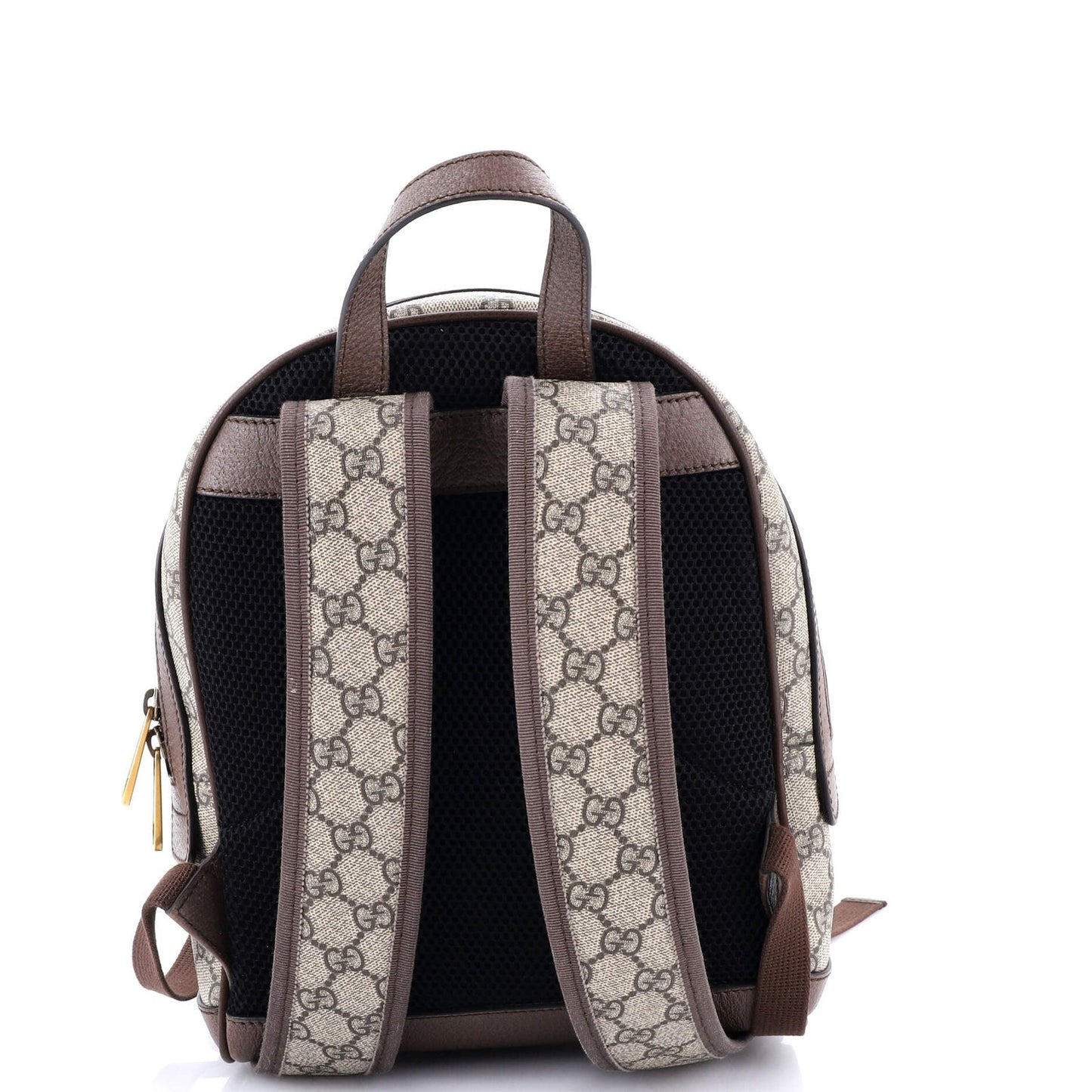 Gucci Ophidia Backpack Gg Coated Canvas And Leather Small