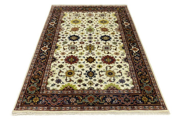 Handmade Floral Design Chobi Rug Wool Oriental