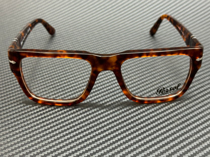 Persol Po3348V 24 Brown Havana Unisex 55 Mm Eyeglasses