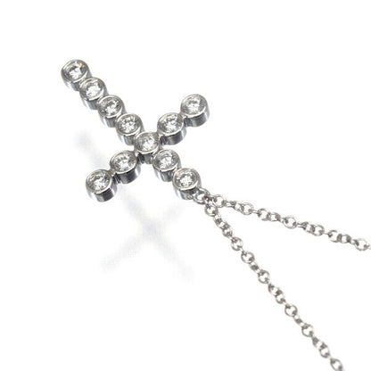 Tiffany&Co. Necklace Jazz Cross Diamond 950 Platinum