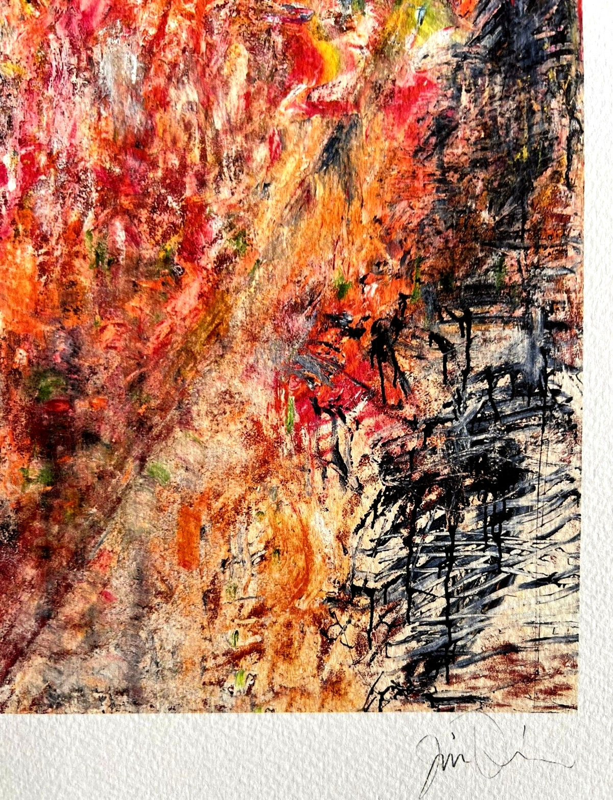 Jim Dine Lithograph Certified Coa Signed In Pen Numbered In Pencil