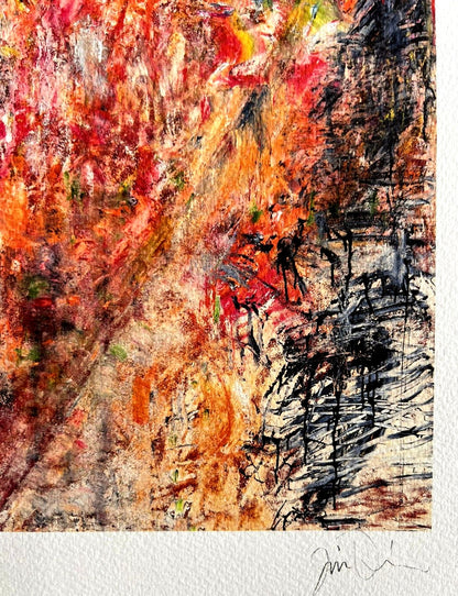 Jim Dine Lithograph Certified Coa Signed In Pen Numbered In Pencil