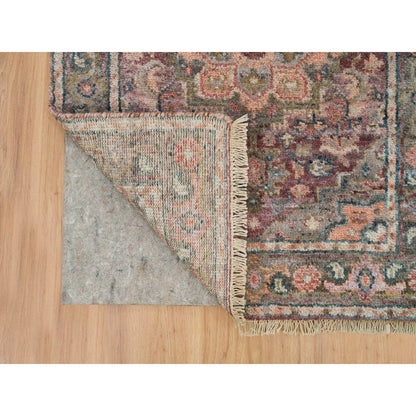 2'8"X23'10" Sangria Red Hand Knotted Wool Heris Revival Xl Runner Rug