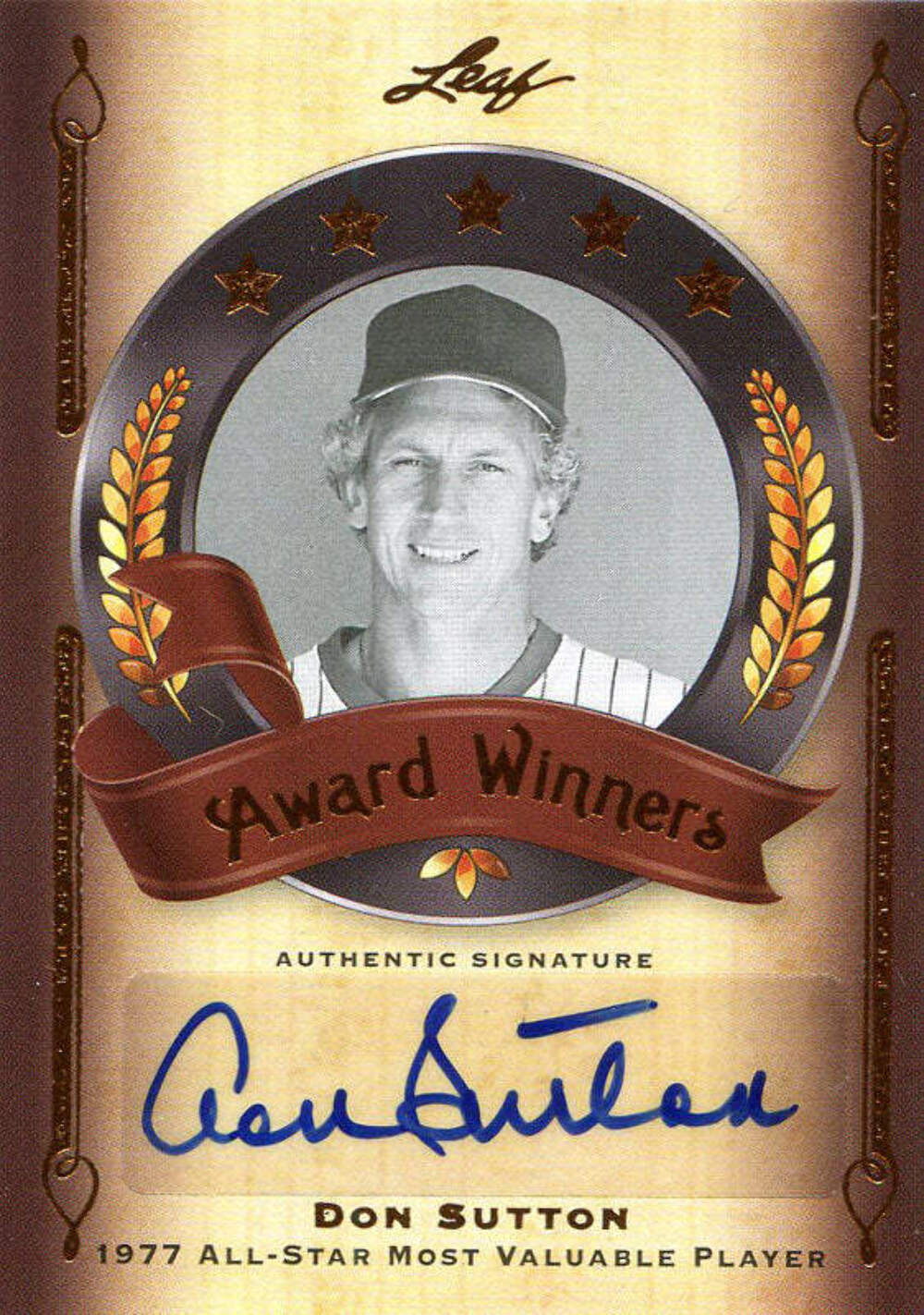 Don Sutton Autographed 2011 Leaf Card