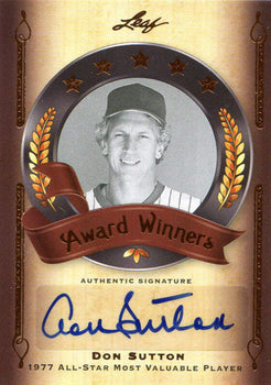Don Sutton Autographed 2011 Leaf Card