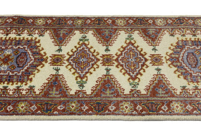 Indo-Viss Tribal Wool Runner Rug Oriental Farmho