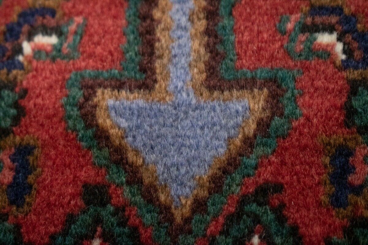 Vintage Handmade Oriental Area Rug Geometric