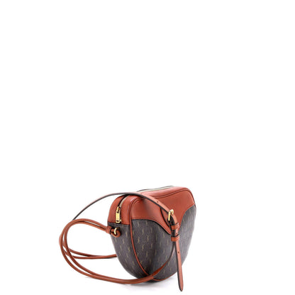 Saint Laurent Le Monogramme Coeur Bag Monogram All Over Coated Canvas