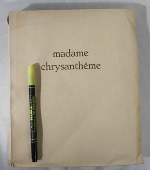 Madame Chrysantheme Pierre Loti/Foujita 1926 1St