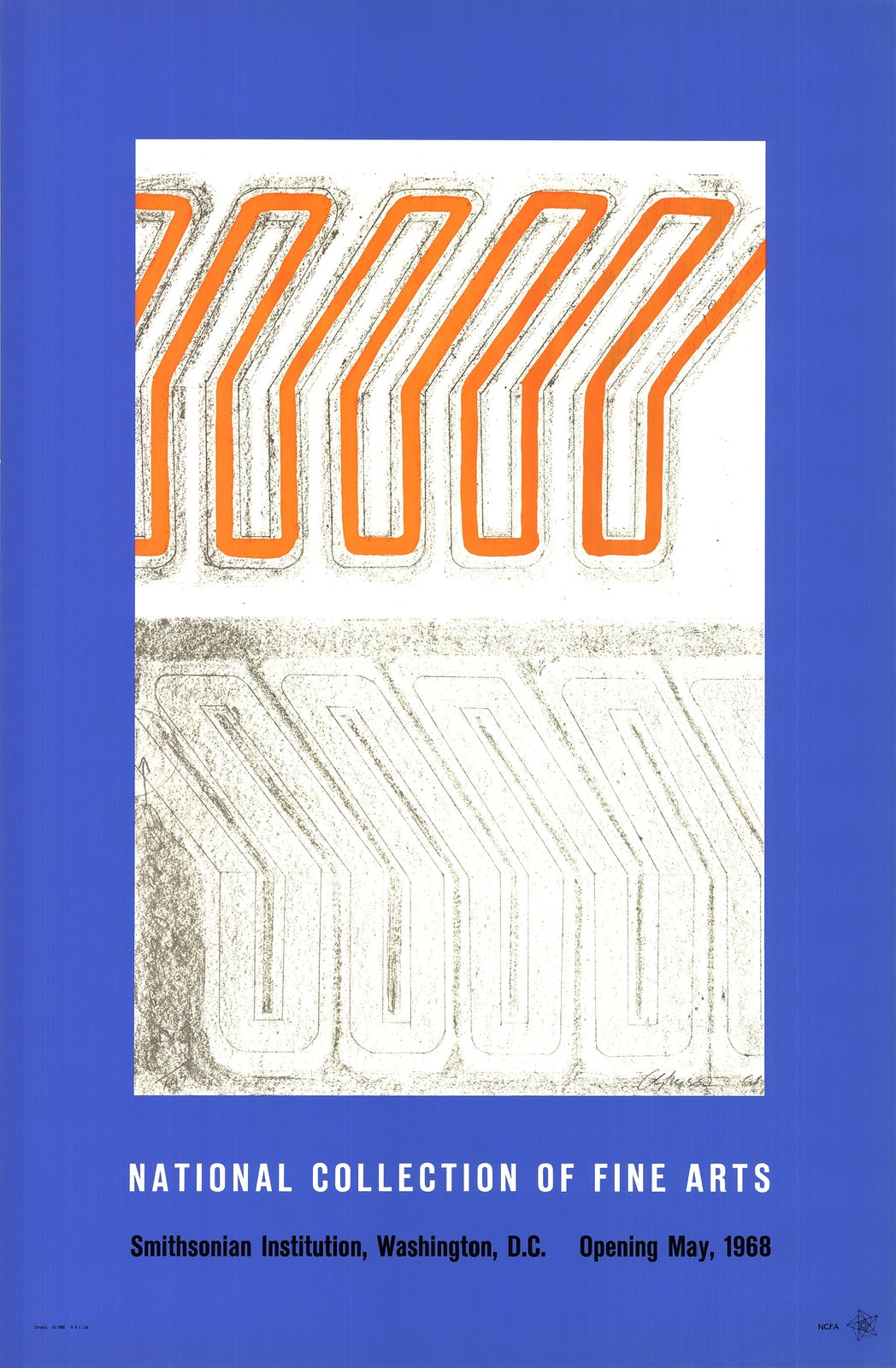 Vardea Chryssa National Collection Of Fine Arts " Serigraph Abstr