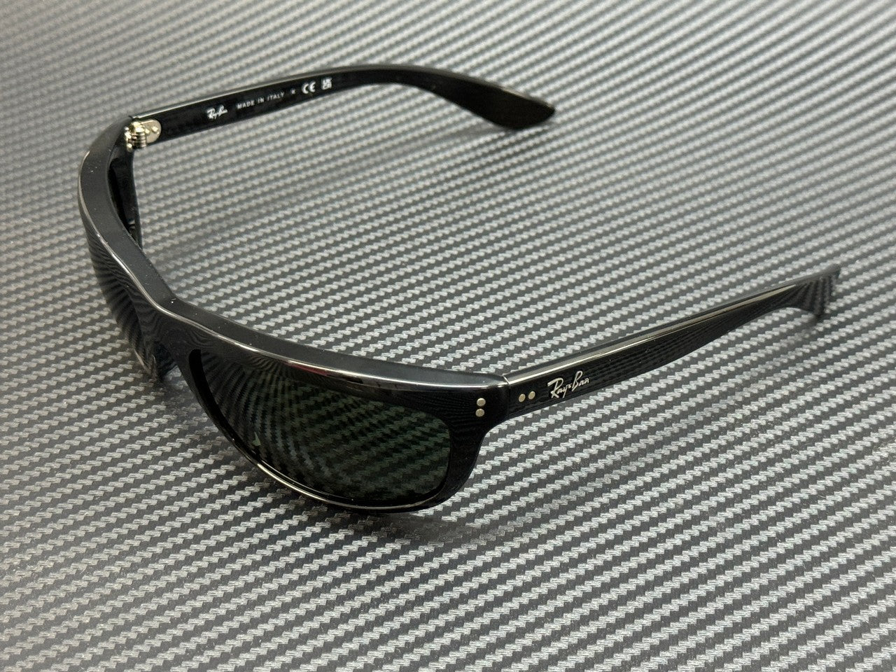 RAY BAN RB4089 601 31 Black Green Unisex 62 mm Sunglasses
