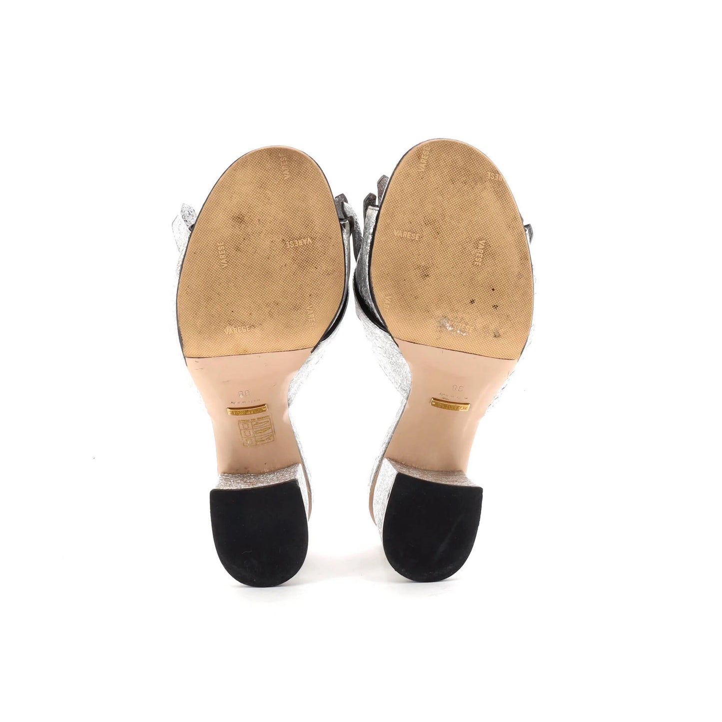 Gucci Women'S Gg Marmont Fringed Heeled Sandals Leather