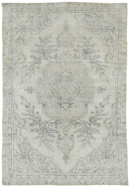 Distressed Vintage Medallion Oriental Rug Carpet