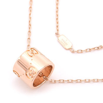 Gucci Icon Pendant Necklace In 750Pg Pink Gold