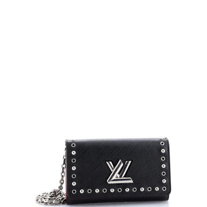 Louis Vuitton Twist Chain Wallet Studded Epi Leather