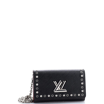 Louis Vuitton Twist Chain Wallet Studded Epi Leather