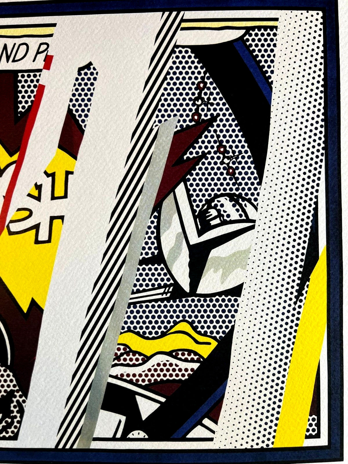 Roy Lichtenstein Lithograph Coa Signed Numbered ''Crash''
