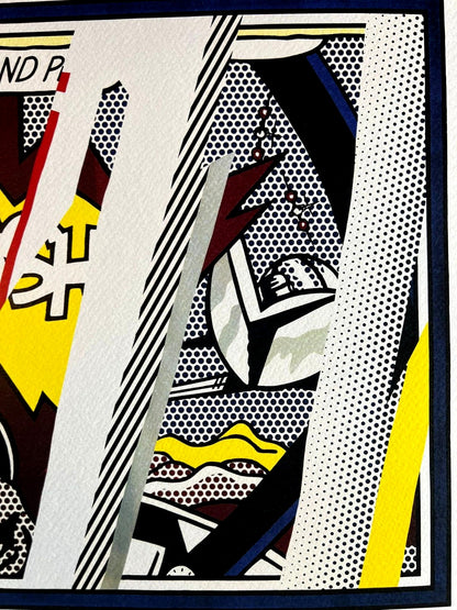 Roy Lichtenstein Lithograph Coa Signed Numbered ''Crash''