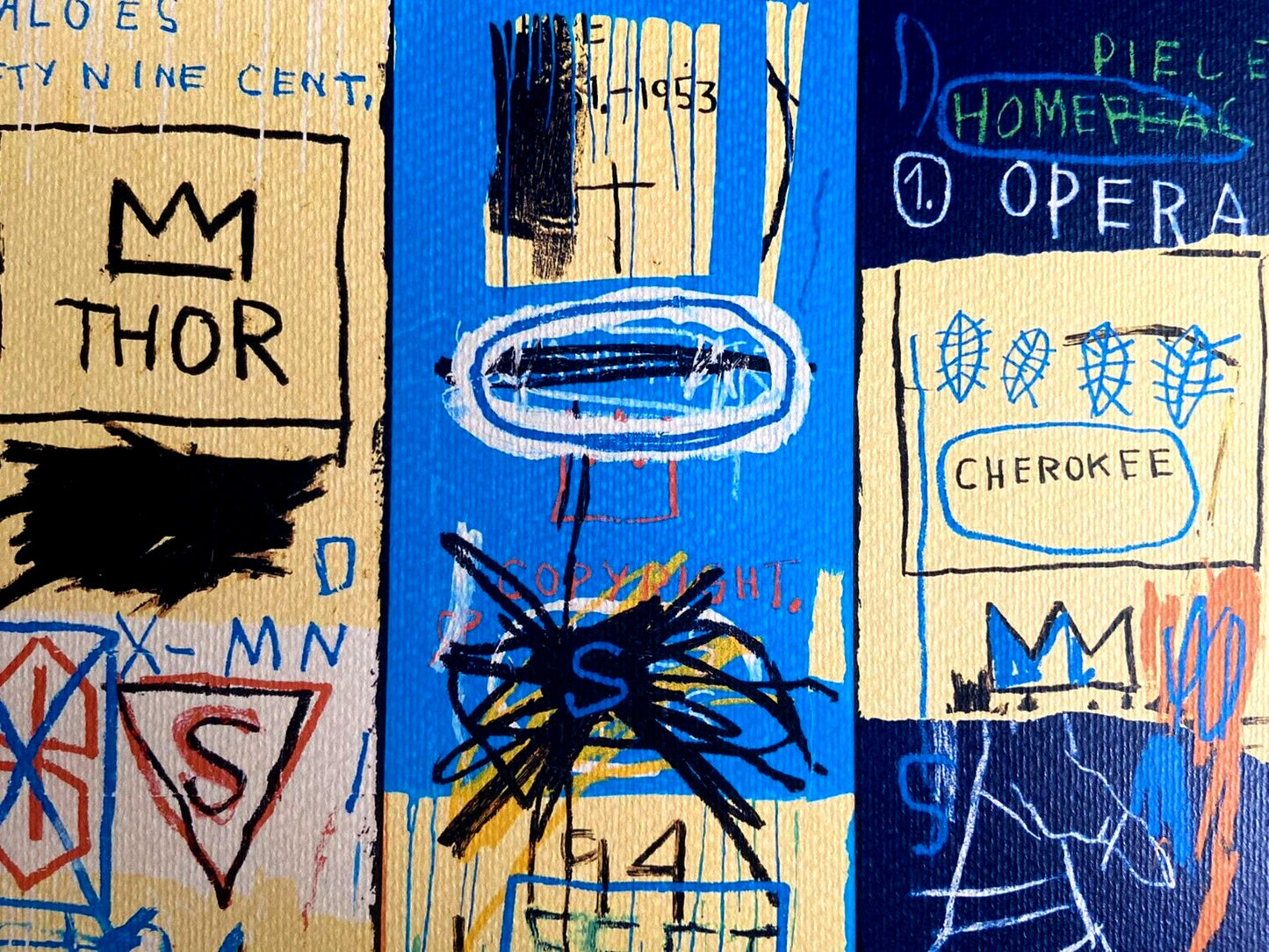 Jean-Michel-Basquiat Lithograph Coa - Signed Numbered In Pencil