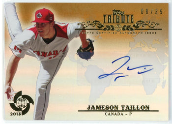 Jameson Taillon Autographed 2013 Topps Tribute Wbc Refractor Card #Wta-Jt
