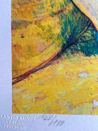 Henri De Toulouse-Lautrec Lithograph Coa Signed Numbered By Hand