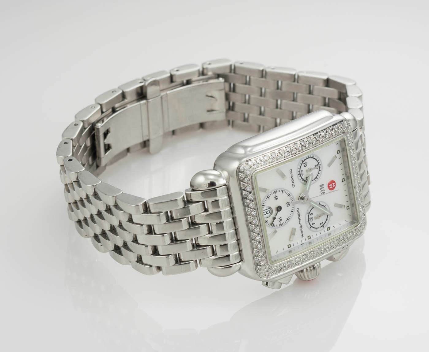 Michele Deco Chronograph Wristwatch In Stainless