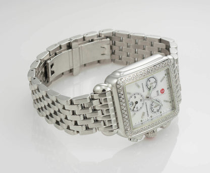 Michele Deco Chronograph Wristwatch In Stainless