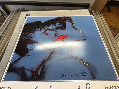 Andy Warhol Querelle Blue " Poster Pop Art Blue, Red Movies