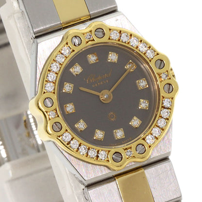 Chopard St. Moritz 12P Diamond Watches 25/8067-11 Stainless Steel/Stainless ...
