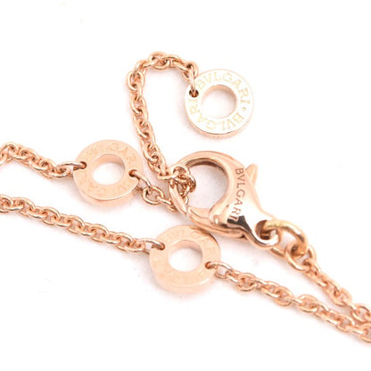 Bvlgari Bvlgari Onyx And Shell Diamond Necklace In Pink Gold 750Pg
