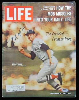 Carl Yastrzemski Hof Red Sox Signed Sept 8, 1967