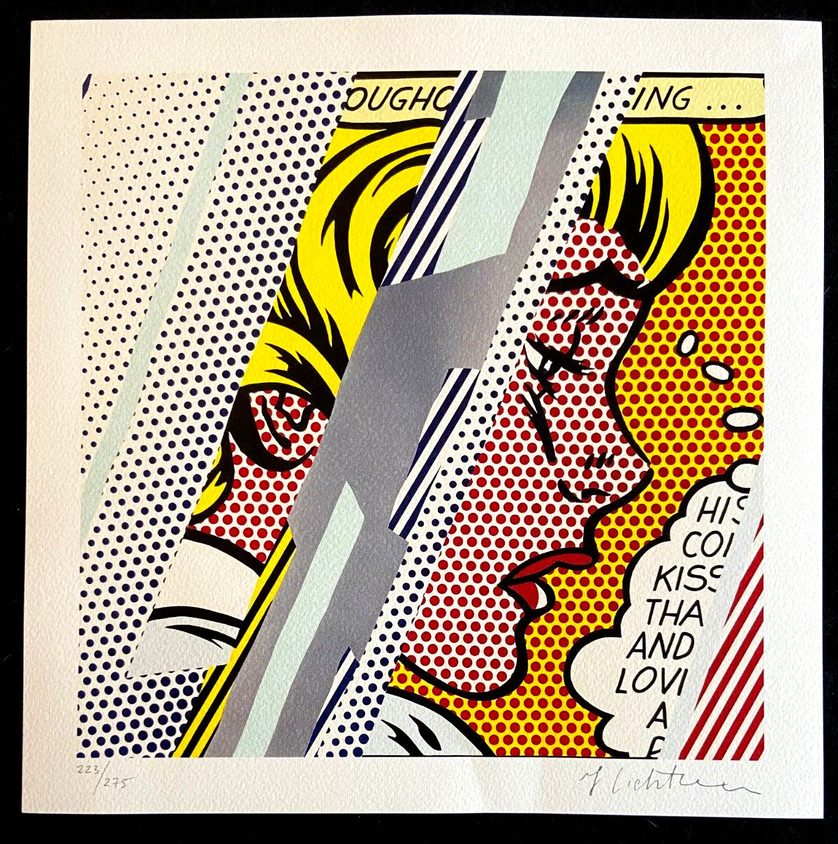 Roy Lichtenstein. Signed Numbered Limited Lithograph Coa