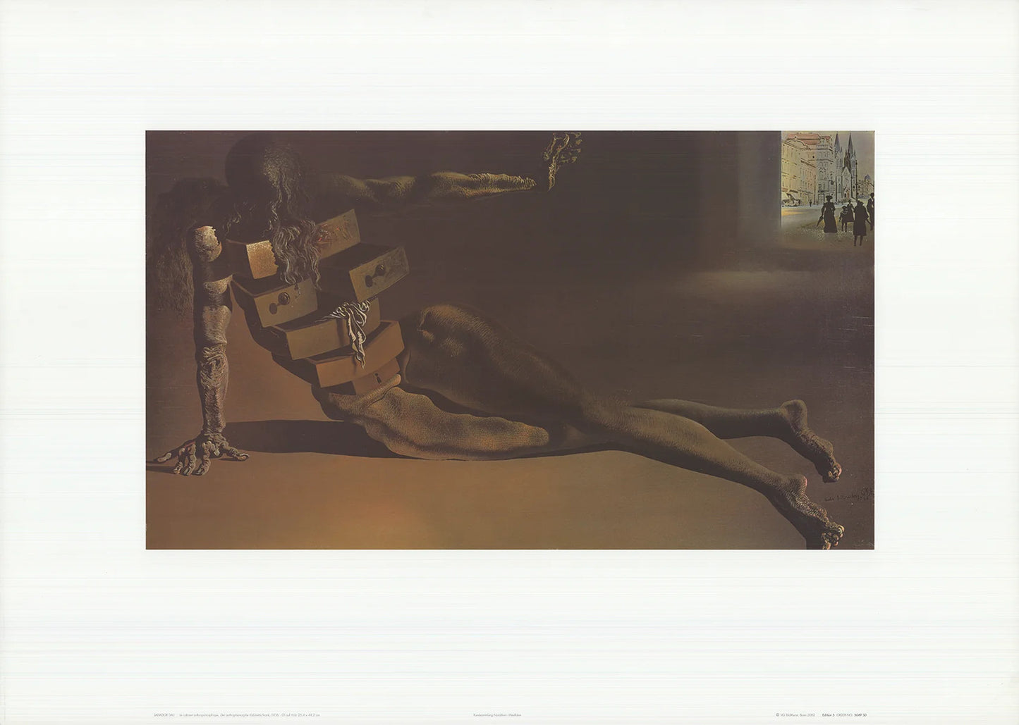 Salvador Dali The Anthropomorphic Cabinet " Offset Lithograph