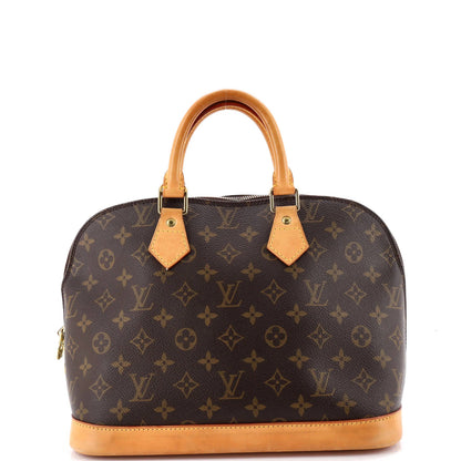 Louis Vuitton Alma Handbag Monogram Canvas Pm