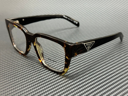 PRADA PR 08ZV 16R1O1 Tortoise Black Men's 52 mm