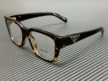 PRADA PR 08ZV 16R1O1 Tortoise Black Men's 52 mm