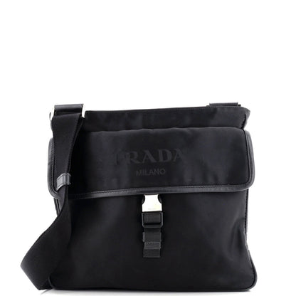Prada Front Pocket Messenger Bag Tessuto Medium