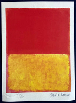 Mark Rothko Lithograph Coa Signed Op And Numbered
