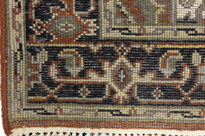 4X6 Ft Geometric Tribal Serapi Rug Wool Oriental