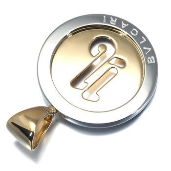 Bvlgari Pendant Capricorn Tondo Zodiac 18K 750 Yellow Gold/Stainless Steel