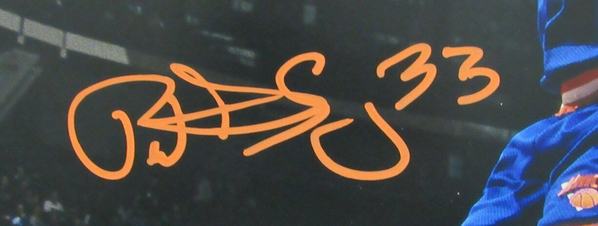 Patrick Ewing Hof Autographed 16X20 Photo New York Knicks Bas Beckett 177495