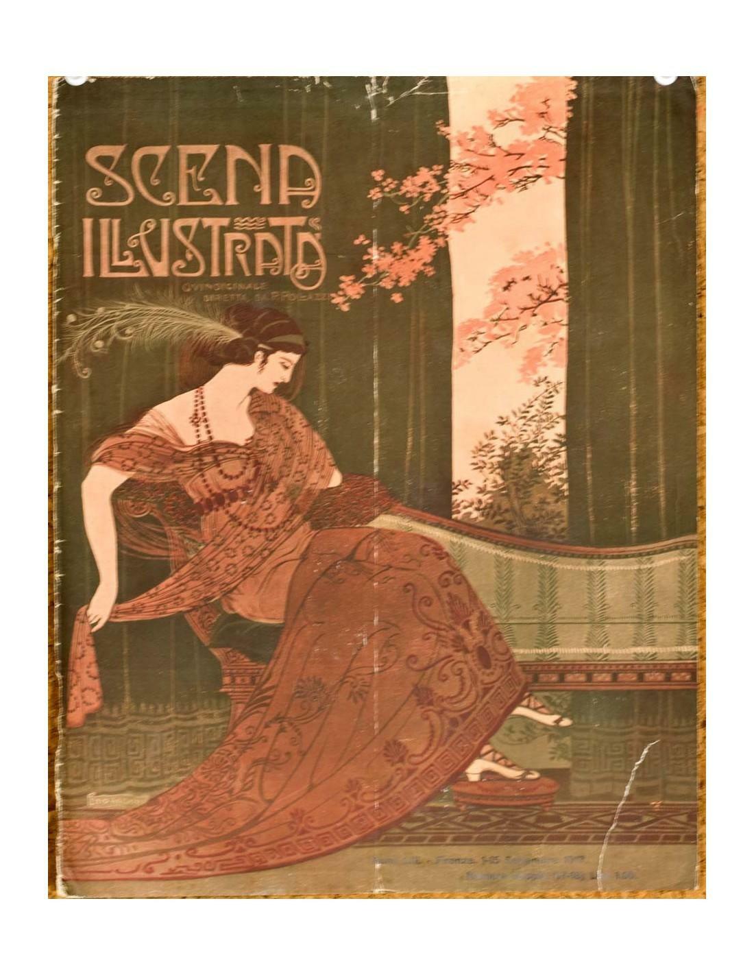 Scena Illustrata Arts Literature Music Theatre Cover Woman 6 1900