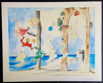 Pablo Picasso Lithograph Coa Signed Numbered A