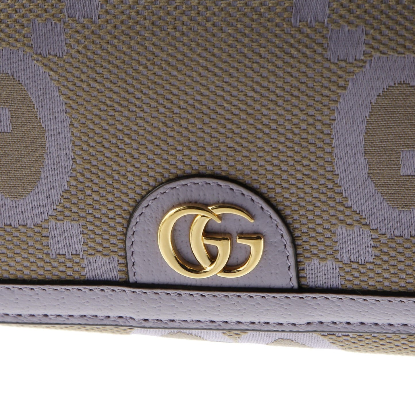 Gucci Ophidia Wallet On Chain Jumbo Gg Canvas With Leather