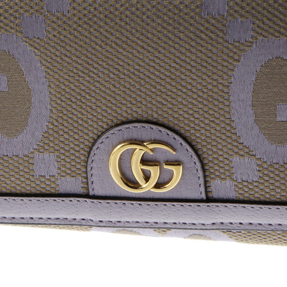 Gucci Ophidia Wallet On Chain Jumbo Gg Canvas With Leather