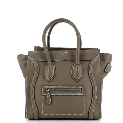Celine Luggage Bag Grainy Leather Micro