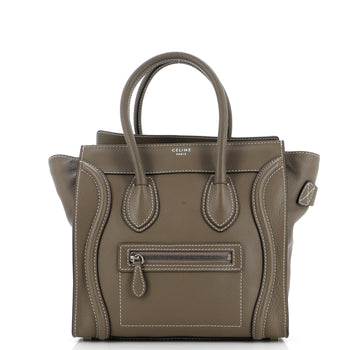Celine Luggage Bag Grainy Leather Micro
