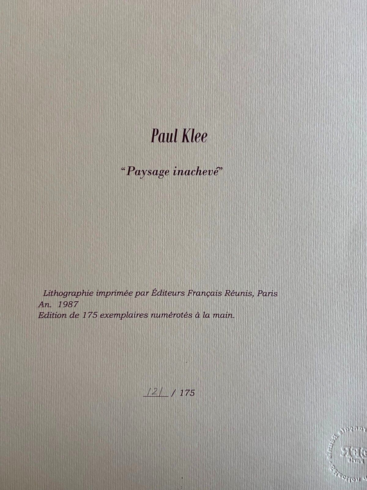 Paul Klee Lithograph Signed Numbered Stamp - Josef Albers