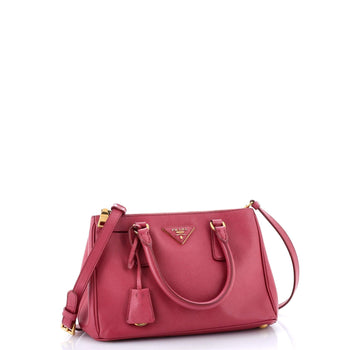 Prada Double Zip Lux Tote Saffiano Leather Small