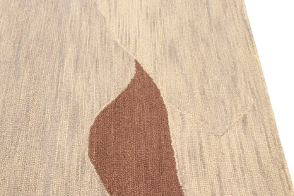 Rare Abstract Style Hand-Tufted Rug Foyer Size